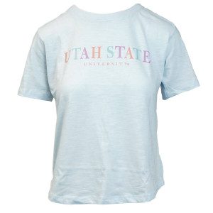 Women's Pastel Tri-Tone Utah State University T-Shirt